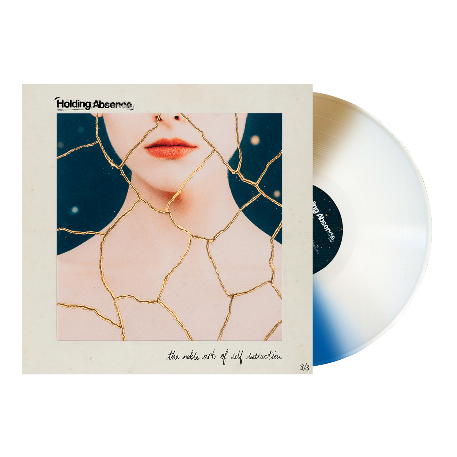 Holding Absence - 'The Noble Art of Self Destruction'  White + Gold + Mid Blue Vinyl