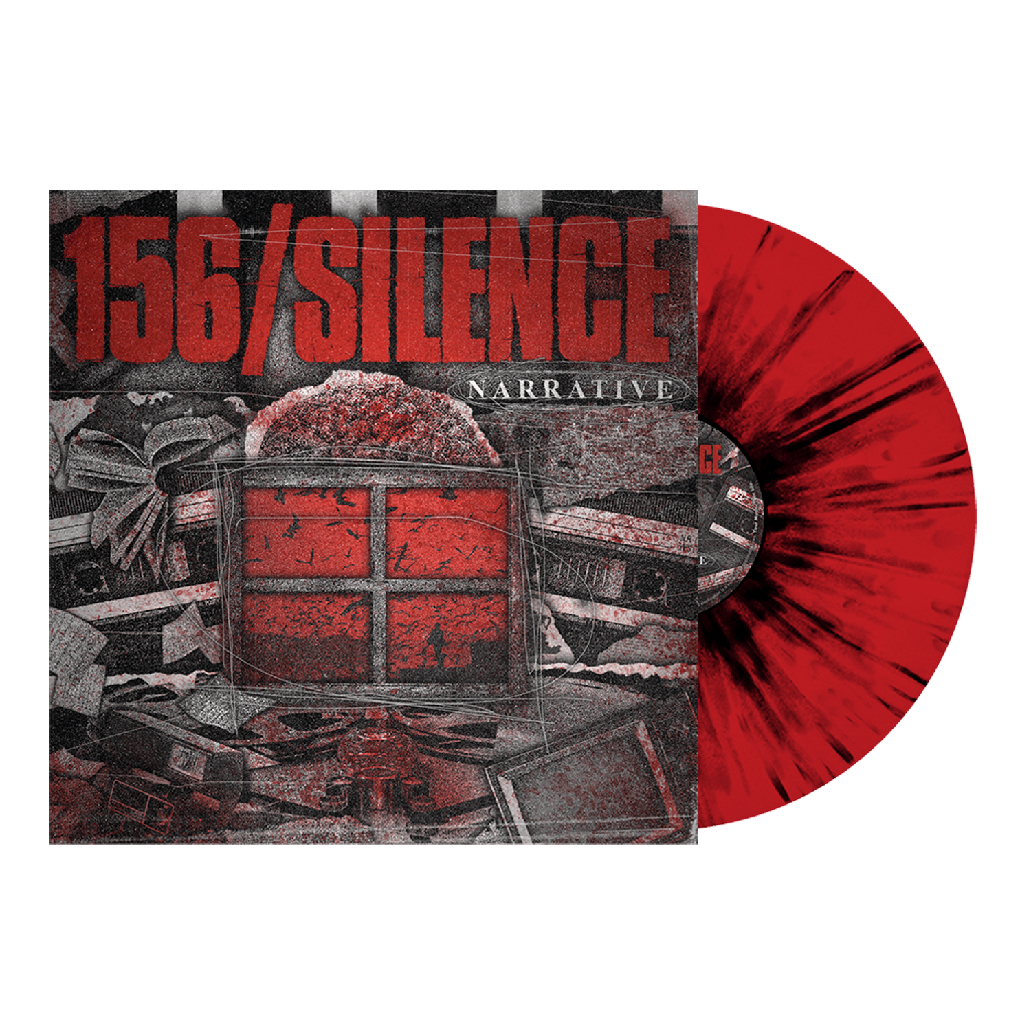 156/Silence - 'Narrative' Red w/ Black Splatter Vinyl