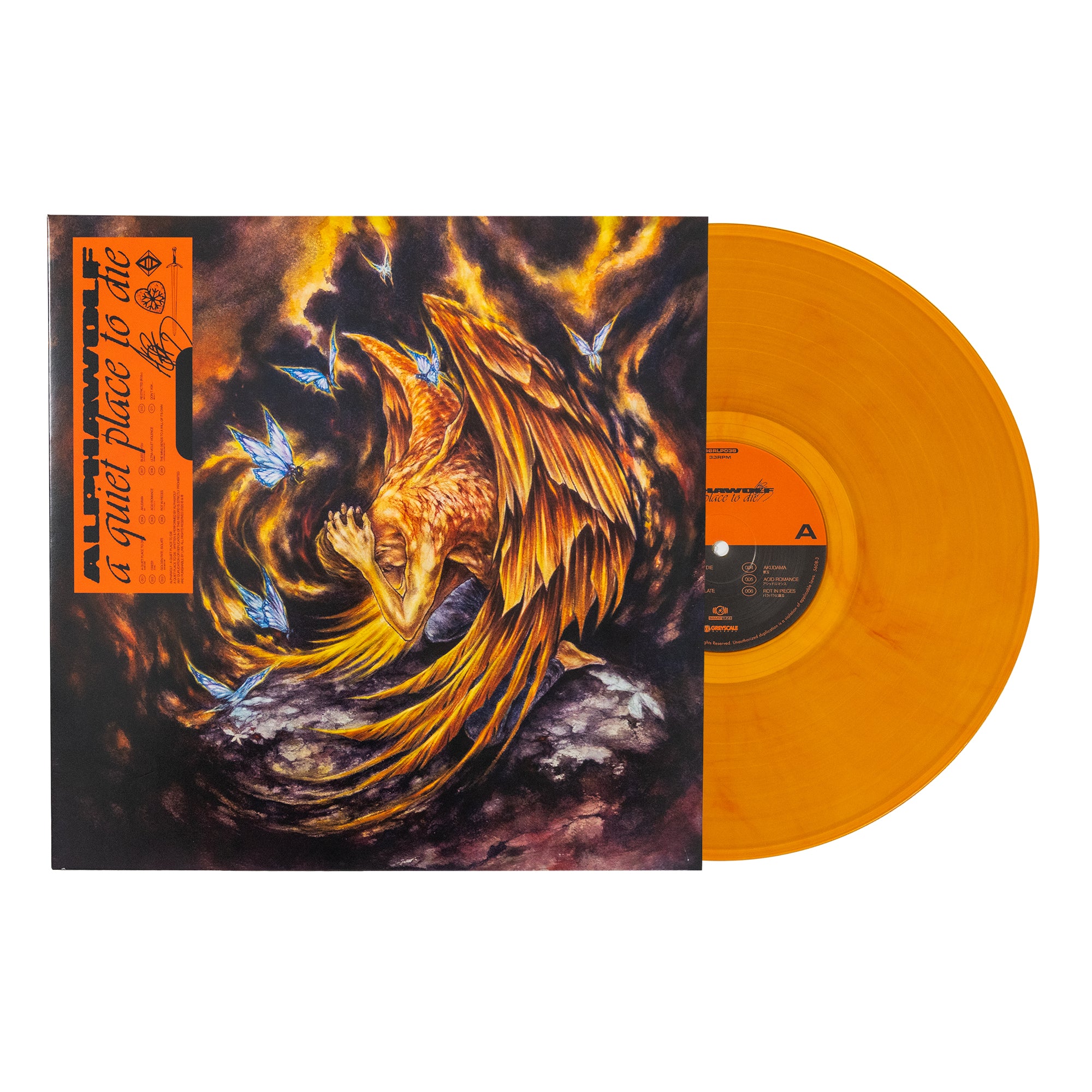Alpha Wolf - 'A Quiet Place To Die' Trans Opaque Orange Vinyl LP
