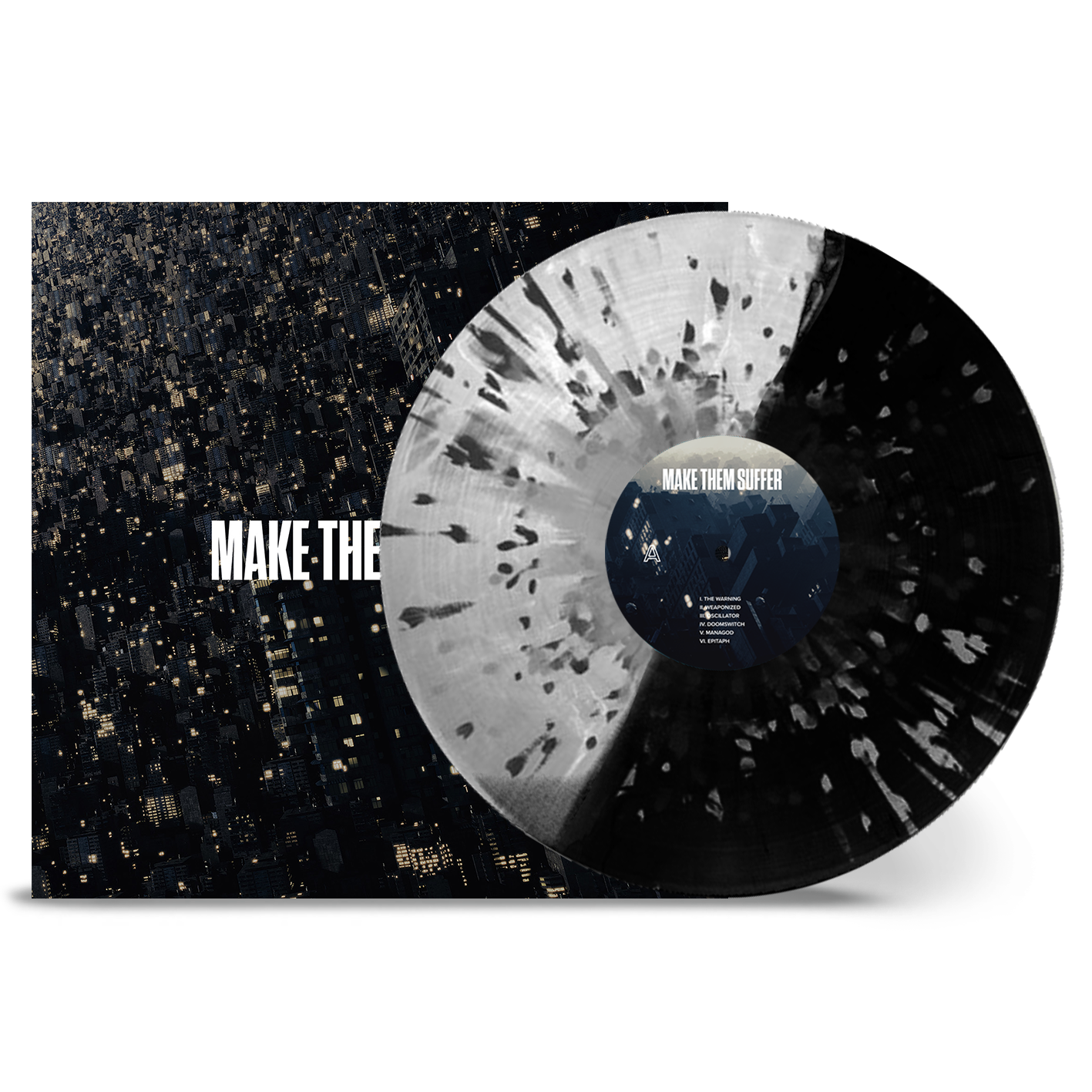 Make Them Suffer - 'S/T' White/Black Split with Black, White and Grey Splatter Vinyl