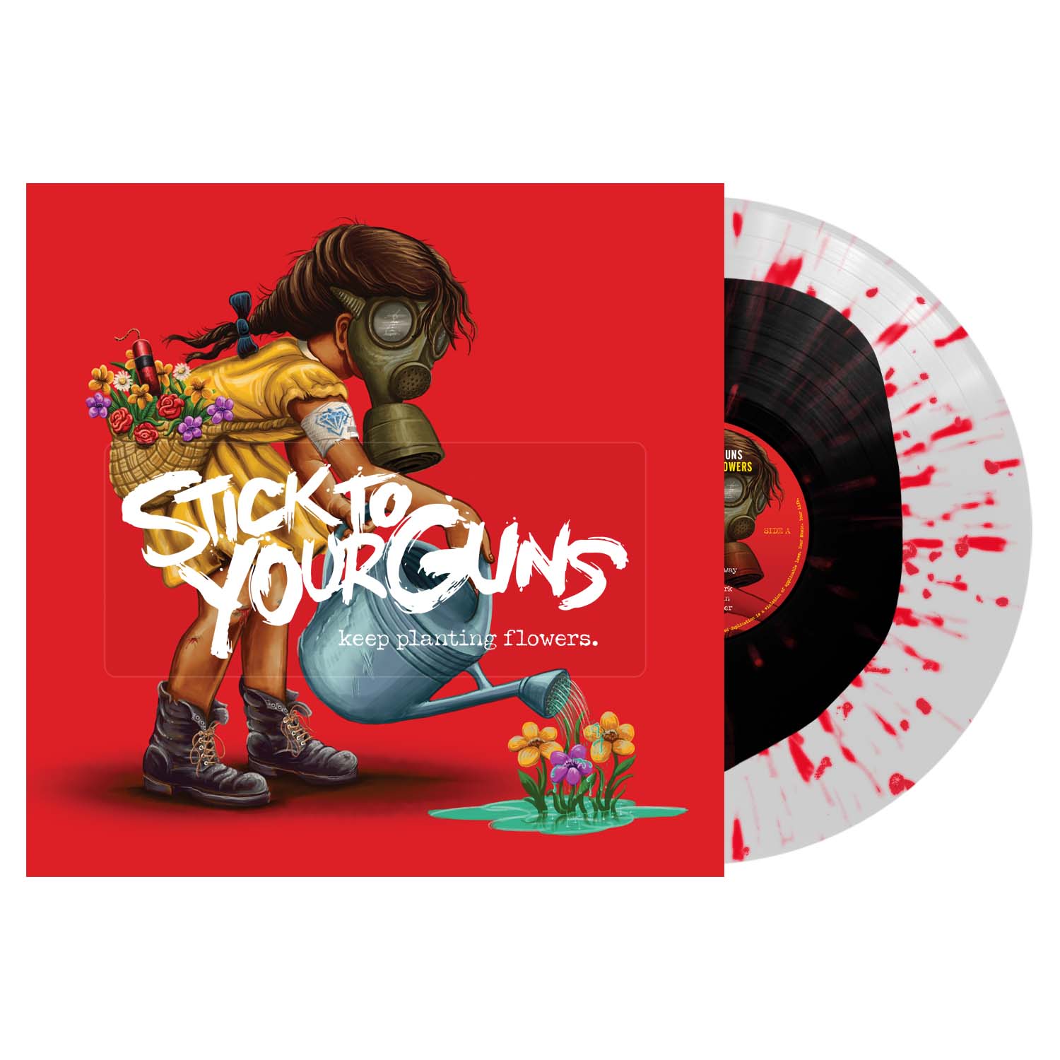 Stick To Your Guns - Keep Planting Flowers (Black In Clear w/Red Splatter LP) (Pre-Order)