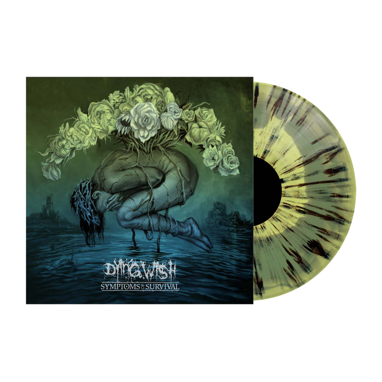 Dying Wish - 'Symptoms Of Survival' Green / Yellow Swirl w/ Black