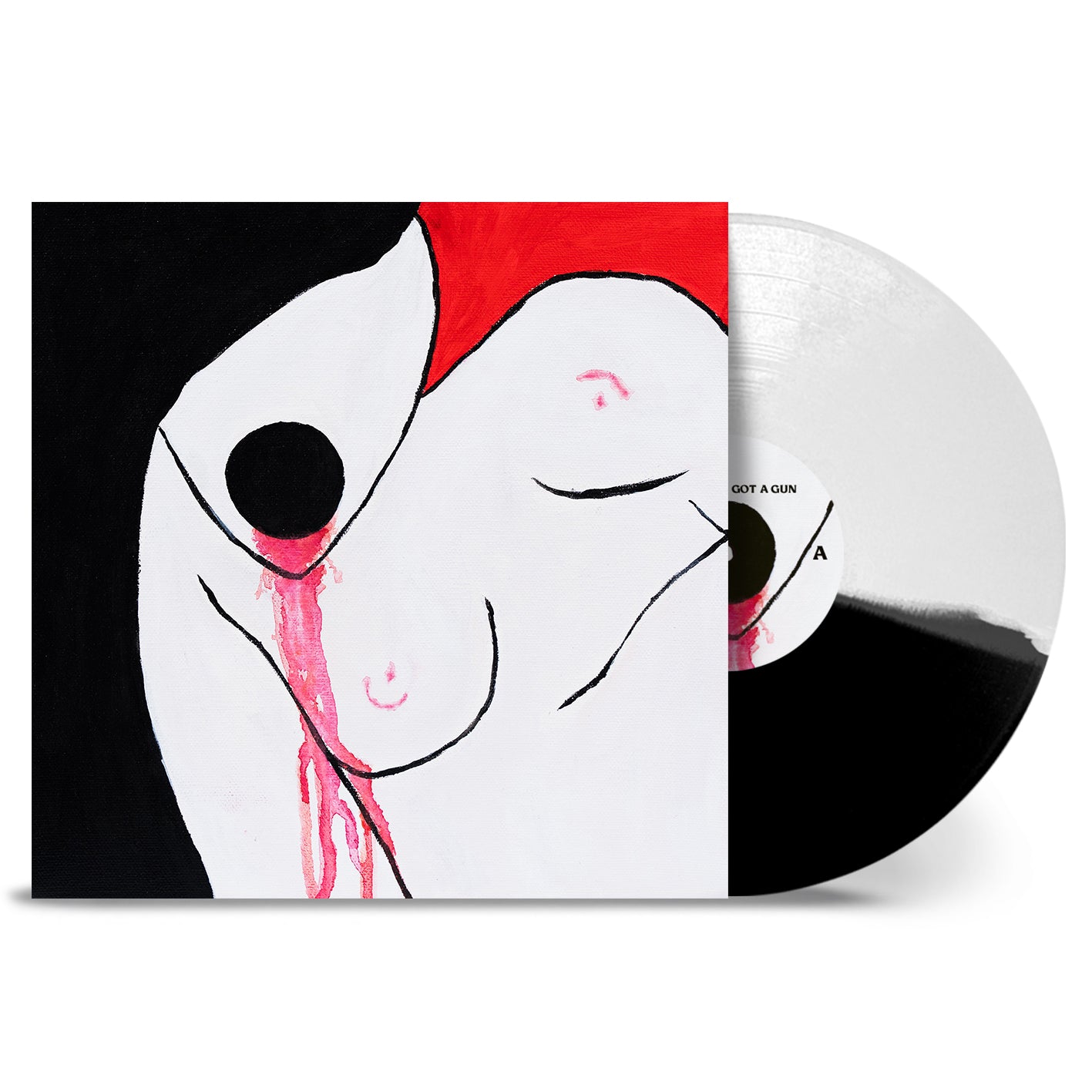 VUKOVI - MY GOD HAS GOT A GUN Black/White Split Vinyl