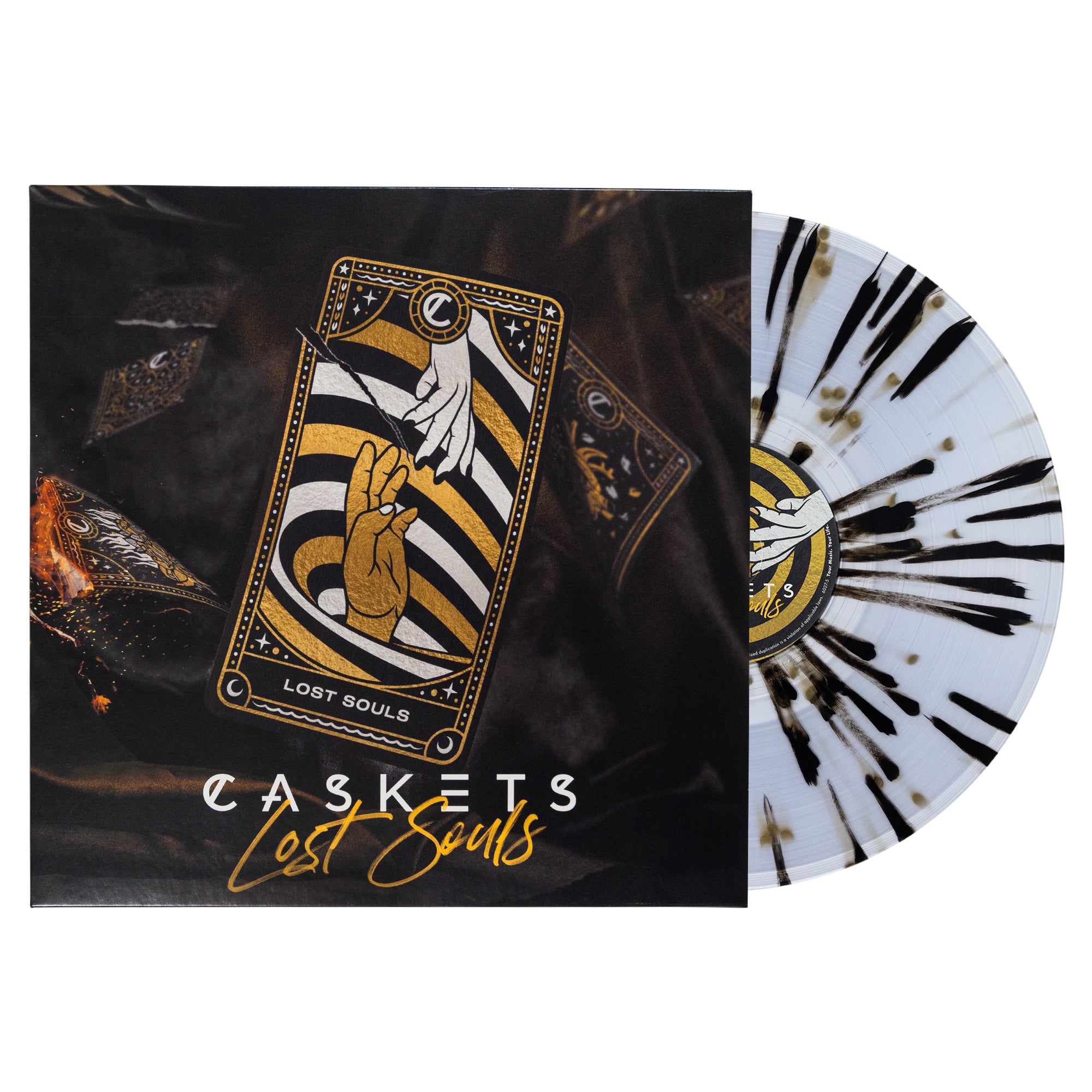 Caskets - 'Lost Souls' Clear w/ Gold & Black Splatter Vinyl