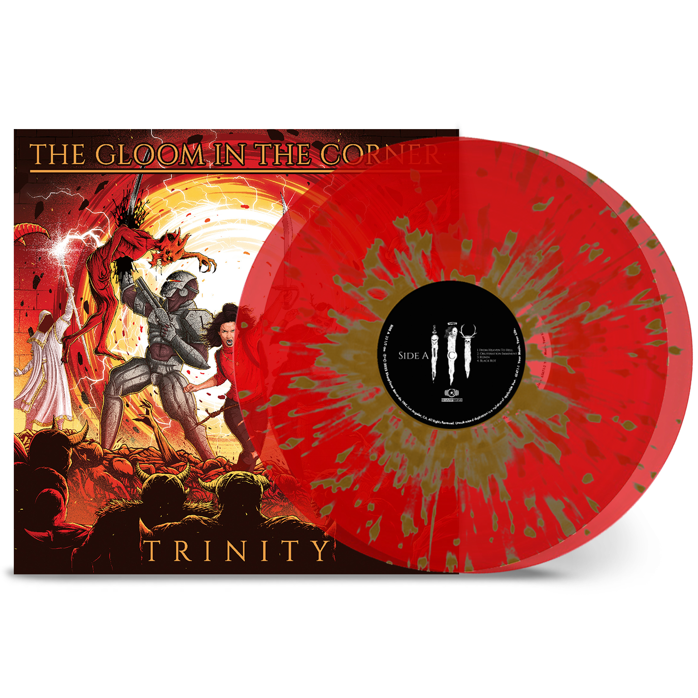 The Gloom In The Corner - 'Trinity' Transparent Red w/ Gold Splatter Vinyl LP