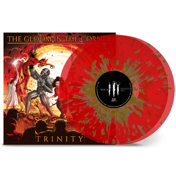 The Gloom In The Corner - 'Trinity' Transparent Red w/ Gold Splatter V