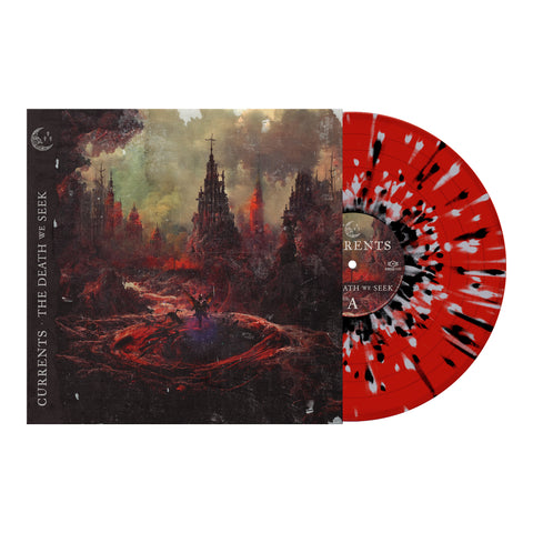 Currents - 'The Death We Seek' Transparent Red w/ Black & Silver Splatter LP