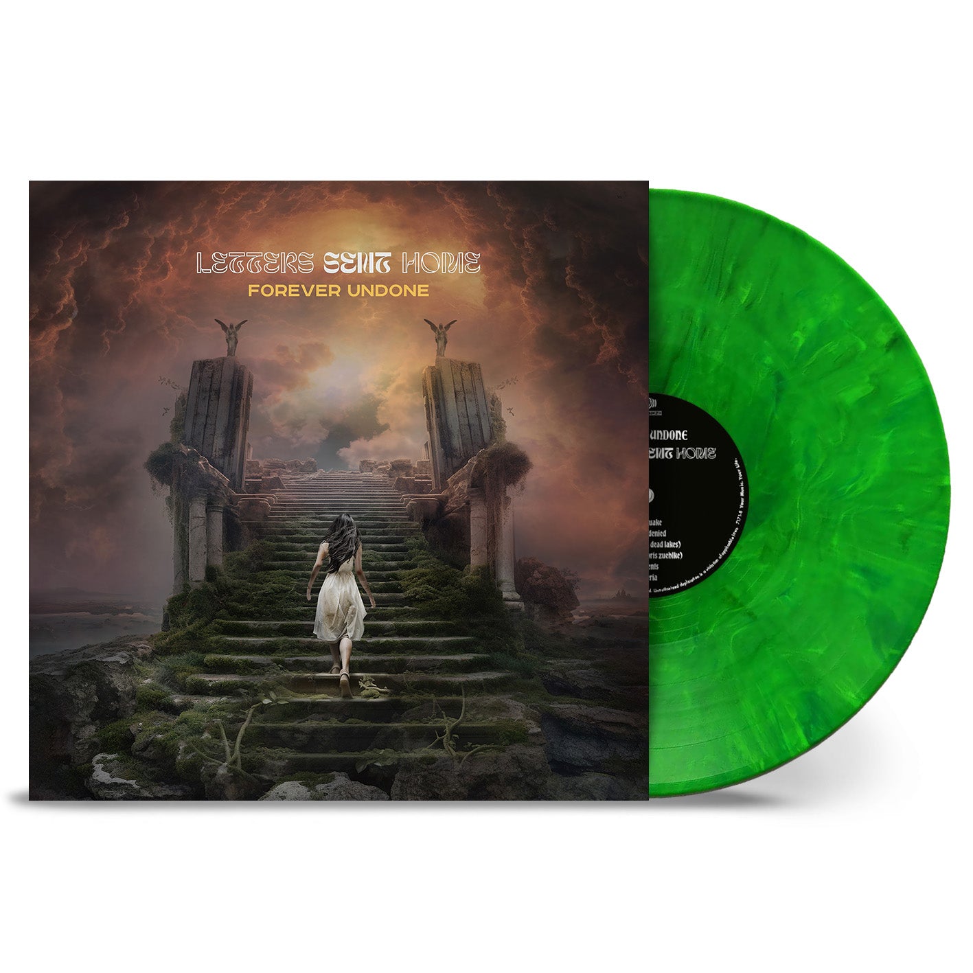 Letters Sent Home - Forever Undone Cream and Green Marble LP