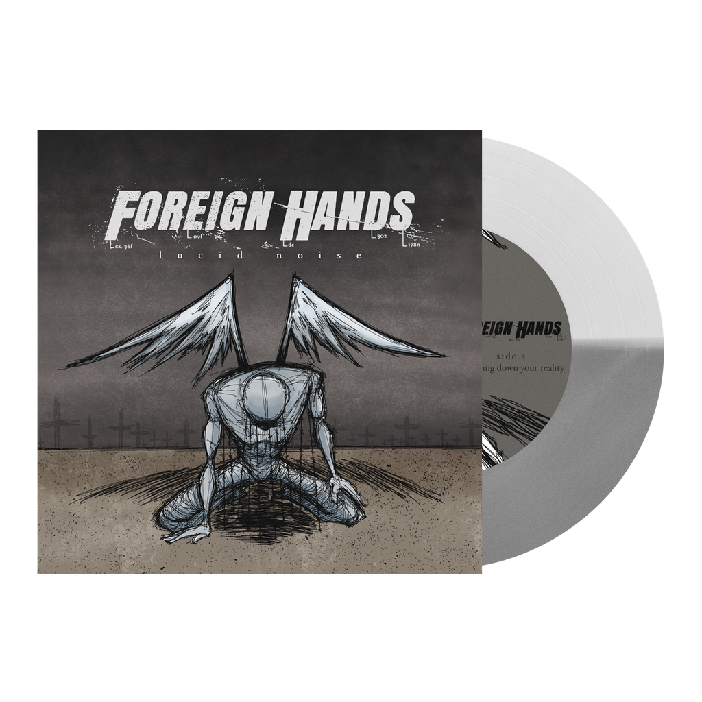 Foreign Hands - 'Lucid Noise' Half Clear / Half Silver 7" Vinyl