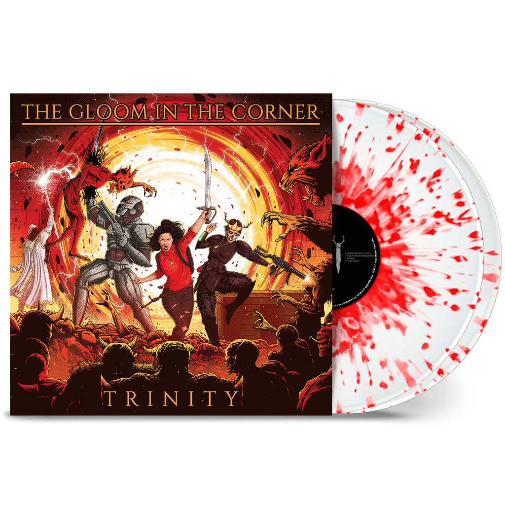 The Gloom In The Corner - 'Trinity' White w/ Heavy Red Splatter Vinyl LP