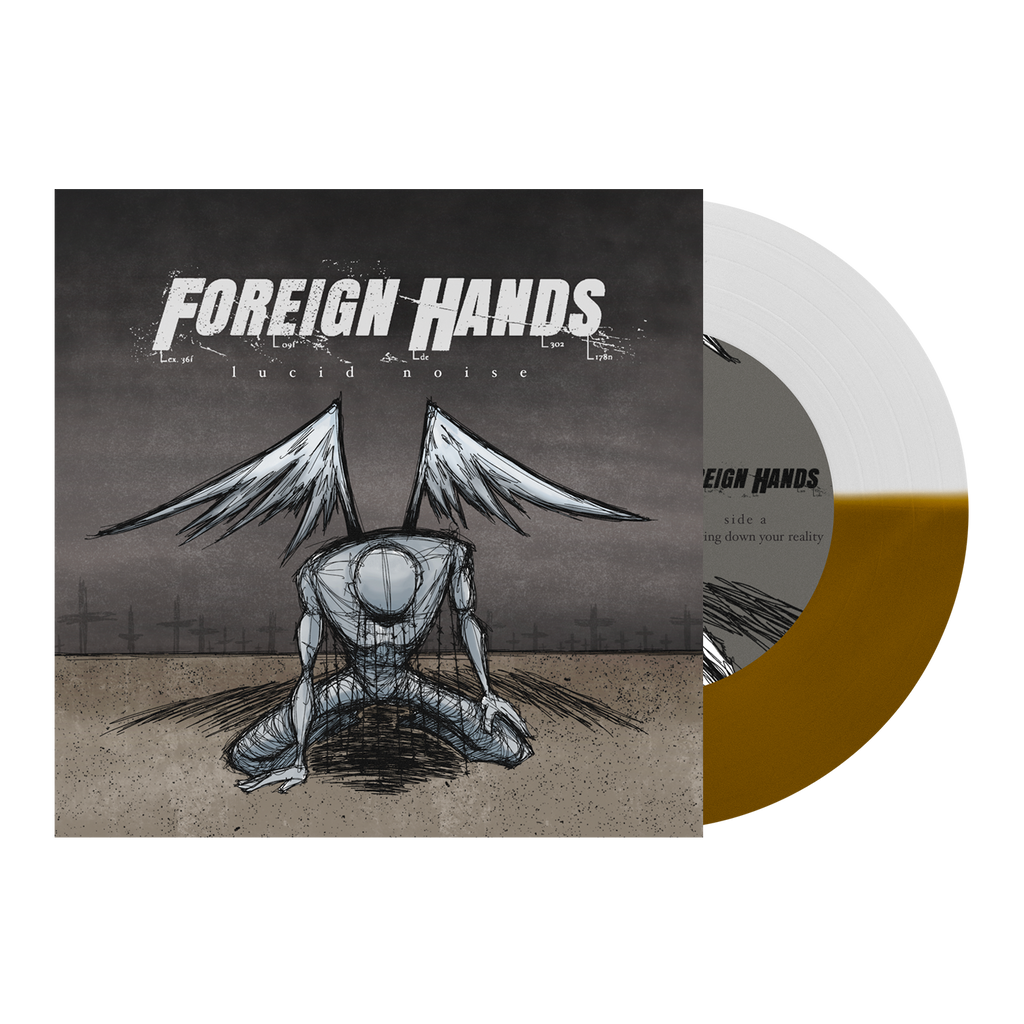 Foreign Hands - 'Lucid Noise' Half Clear / Half Gold 7" Vinyl